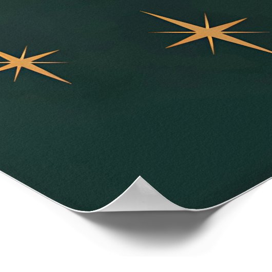 Retro 50s Avoid The Naughty List Christmas Martini Poster (Hoek)