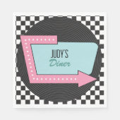 Retro 50s Birthday Party Servet (Voorkant)