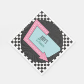 Retro 50s Birthday Party Servet (Hoek)