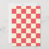 Retro 50s Bowling verjaardagsfeestje Kaart (Achterkant)