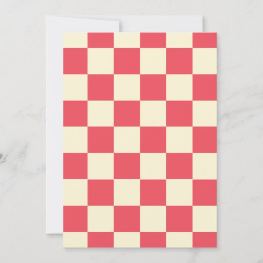 Retro 50s Bowling verjaardagsfeestje Kaart (Achterkant)