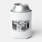 Retro 50's camera blikjeskoeler (Blikje Voorkant)