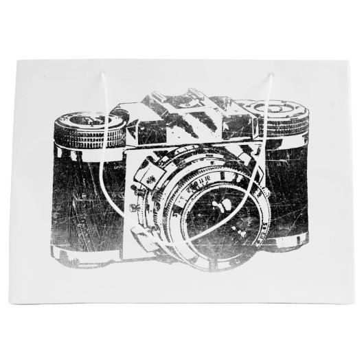 Retro 50's camera groot cadeauzakje (Voorkant)