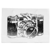 Retro 50's camera groot cadeauzakje (Achterkant)