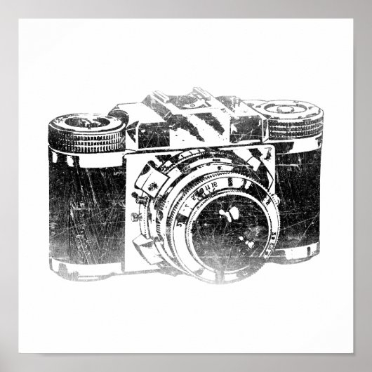 Retro 50's camera poster (Voorkant)