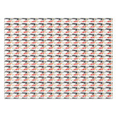 Retro 50s Cocktail Party Couple Rectangle Tafelkleed (Voorkant (Horizontaal))