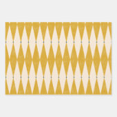 Retro 50s diamant geometrisch patroon inpakpapier vel (Voorkant)