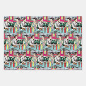 Retro 50's Diner Nostalgische Verjaardag Inpakpapier Vel (Voorkant)