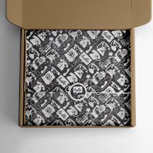 Retro 50s elke kleur oud mode telefoon patroon