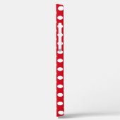 Retro 50's geïnspireerd rood wit punctiepatroon Case-Mate iPhone case (Achterkant / Links)