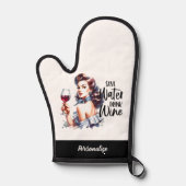 Retro 50s Glam Girl Funny Sarcastic Witty Quote Ovenwant (Voorkant)