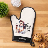 Retro 50s Glam Girl Funny Sarcastic Witty Quote Ovenwant (Top down)