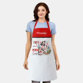 Retro 50s Glam Huisvrouw Funny Sarcastische Humor Schort (Gedragen)