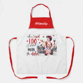 Retro 50s Glam Huisvrouw Funny Sarcastische Humor Schort (Voorkant)