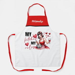 Retro 50s Glam Huisvrouw Funny Sarcastische Humor Schort