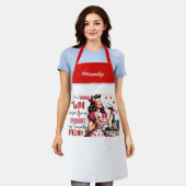 Retro 50s Glam Huisvrouw Funny Sarcastische Humor Schort (Gedragen)