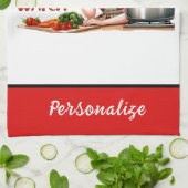 Retro 50s Glam Huisvrouw Funny Sarcastische Humor Theedoek (Gevouwen)