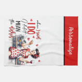 Retro 50s Glam Huisvrouw Funny Sarcastische Humor Theedoek (Horizontaal)