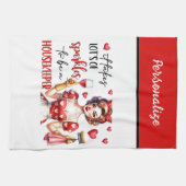 Retro 50s Glam Huisvrouw Funny Sarcastische Humor Theedoek (Horizontaal)