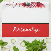 Retro 50s Glam Huisvrouw Funny Sarcastische Humor Theedoek (Gevouwen)