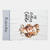 Retro 50s Glam Huisvrouw Funny Sarcastische Humor Theedoek (Horizontaal)