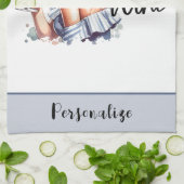 Retro 50s Glam Huisvrouw Funny Sarcastische Humor Theedoek (Gevouwen)