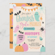 Retro 50s Halloween Party Invitation