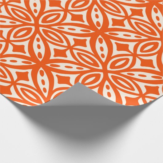 Retro 50s Hawaïaans patroon Cadeaupapier (Hoek)