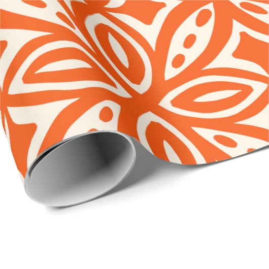 Retro 50s Hawaïaans patroon Cadeaupapier (Rol Hoek)