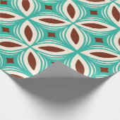 Retro 50s Hawaïaans patroon Cadeaupapier (Hoek)