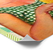 Retro  50's Housewel Holding Food Poster (Hoek)