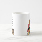 Retro 50s Huisvrouw & echtgenoot Voeg uw eigen bij Koffiemok (Center)