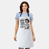 Retro 50s Huisvrouw Grappig Schort (Gedragen)