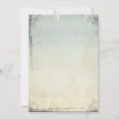 Retro 50's huwelijksuitnodiging kaart (Achterkant)