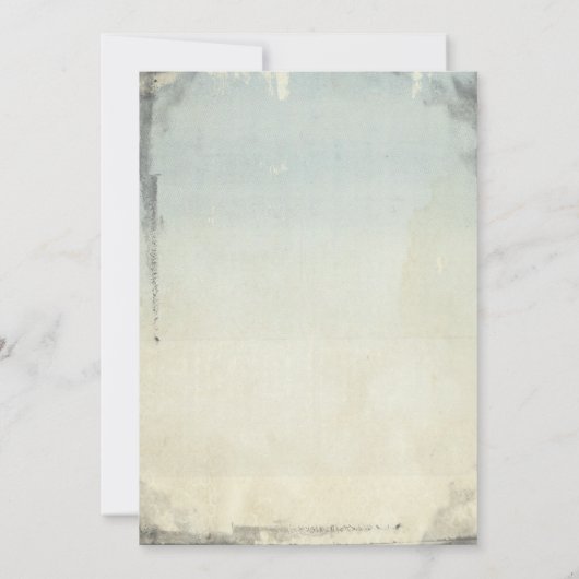 Retro 50's huwelijksuitnodiging kaart (Achterkant)