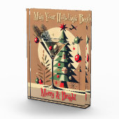 Retro 50s Jet Set Kerstboom Martini Fotoblokken (Rechts)