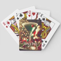 Retro 50s Kerstman Christmas Groene Martini