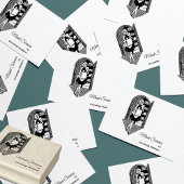 Retro 50's Lady Cleaning Services Rubberstempel