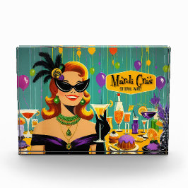 Retro 50s Mardi Gras Martini Cocktail Party Fotoblokken