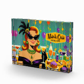 Retro 50s Mardi Gras Martini Cocktail Party Fotoblokken (Rechts)