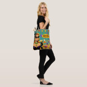 Retro 50s Mardi Gras Martini Cocktail Party Tote Bag (Op model)