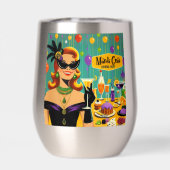 Retro 50s Mardi Gras Martini Cocktailparty (Achterkant)