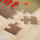 Retro 50s Merry Bright Christmas Cocktail Martini Legpuzzel (Zijkant)