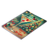 Retro 50s Merry Bright Christmas Cocktail Martini Notitieboek (Linkerzijde)