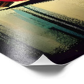 Retro 50s Merry & Bright Christmas Martini Foto Afdruk (Hoek)