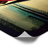 Retro 50s Merry & Bright Christmas Martini Poster (Hoek)