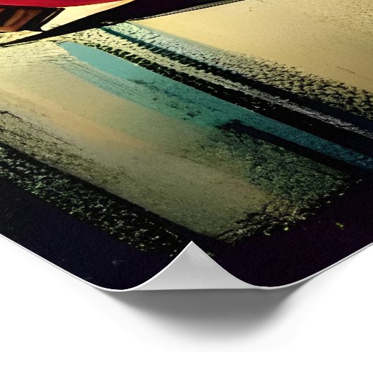 Retro 50s Merry & Bright Christmas Martini Poster (Hoek)