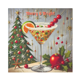 Retro 50s Merry Bright Christmas Snoep Cocktail