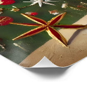 Retro 50s Merry Bright Christmas Snoep Cocktail Perfect Poster (Hoek)