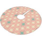 Retro 50s Midden-eeuwse atoomroze Mint Kerstboom Rok (Gekanteld)